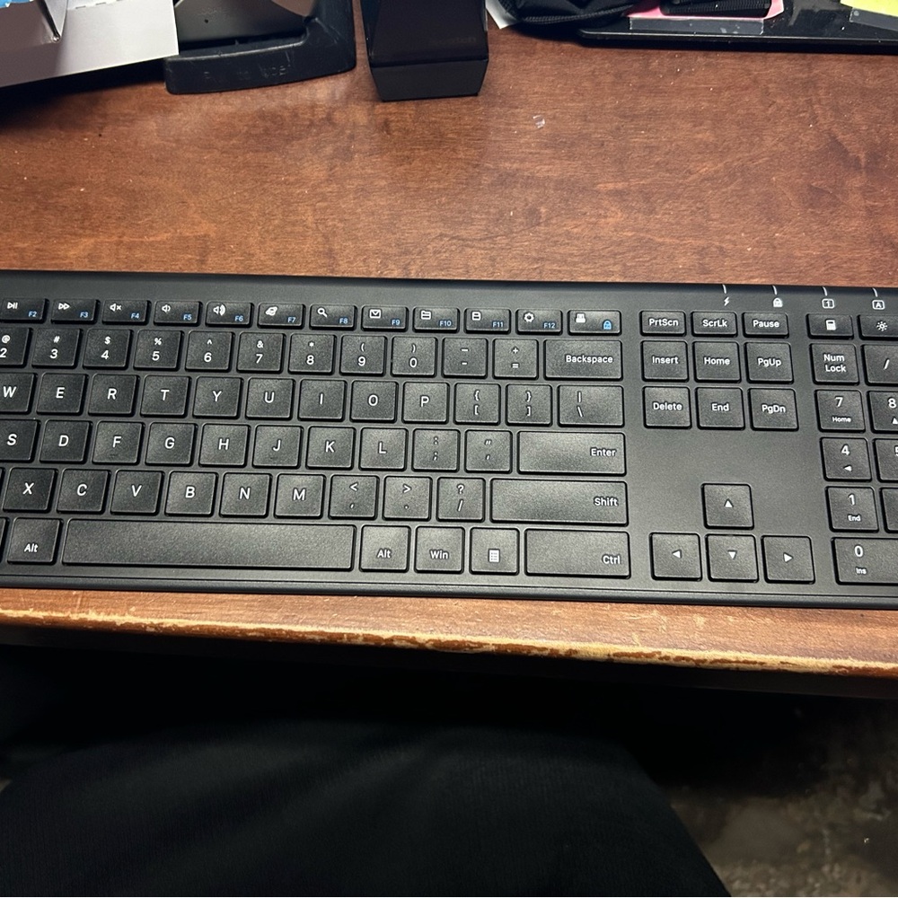Sleek Black Wireless Keyboard